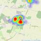 Kennedy & Co Sales and Lettings - Potton listings heatmap