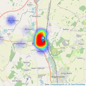 Kennedy & Co - Sandy listings heatmap