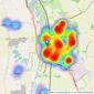 Kennedy & Foster - Biggleswade listings heatmap