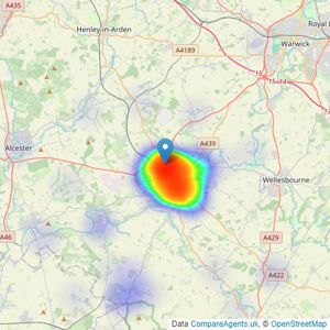 Kennedys Stratford - Stratford Upon Avon listings heatmap