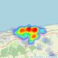 Kent Estate Agencies - Herne Bay listings heatmap