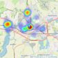 Kenton Budd Estate Agents - Chichester listings heatmap