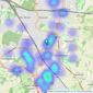 Kenton - Orpington listings heatmap