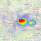 Keys Estate Agents - Glasgow listings heatmap