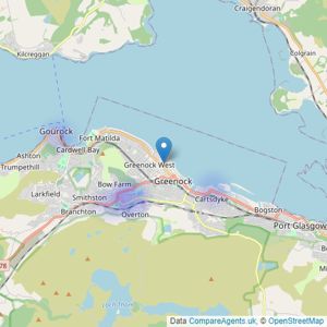 Kilglen - Greenock listings heatmap