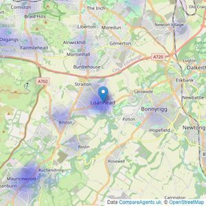 Kilgour Property - Edinburgh listings heatmap