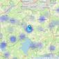 Killens - Chew Magna listings heatmap