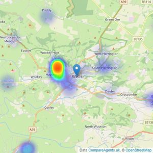 Killens - Wells listings heatmap