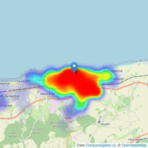 Kimber Estates - Herne Bay listings heatmap