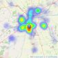 Kinetic Estate Agents Limited - Lincoln listings heatmap