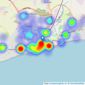 King & Chasemore - Bognor Regis listings heatmap