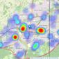 King & Chasemore - Crawley listings heatmap