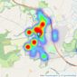 King & Chasemore - Steyning listings heatmap