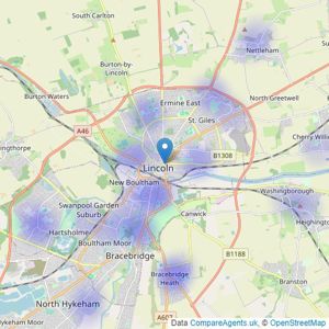 King & Co - Lincoln listings heatmap