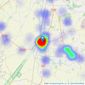 King & Partners - Downham Market listings heatmap