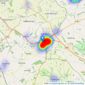 King and Woolley - Chipping Norton listings heatmap