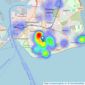 Kings Estates - Southsea listings heatmap