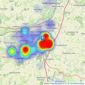 Kings Group - Church Langley listings heatmap