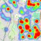 Kings Group - Enfield Town listings heatmap