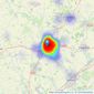 Kings Property - Braintree listings heatmap