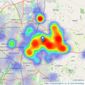 Kings Real Estate - Leicester listings heatmap