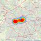 Kingsdene Ltd - Manchester listings heatmap