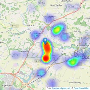 Kingsleigh Residential - Dedham listings heatmap