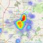 Kingsley Evans - Cheltenham listings heatmap