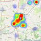 Kingsley Pike Estate Agents - Chippenham listings heatmap