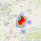 Kingstons - Trowbridge listings heatmap