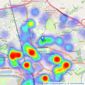 Kingswood - Fulwood listings heatmap