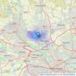 Kingtons - Radcliffe listings heatmap