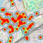 Kinleigh Folkard & Hayward - Sales - Battersea Park listings heatmap