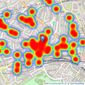 Kinleigh Folkard & Hayward - Sales - Belsize Park listings heatmap