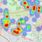 Kinleigh Folkard & Hayward - Sales - Blackheath listings heatmap