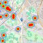 Kinleigh Folkard & Hayward - Sales - Dulwich Village listings heatmap