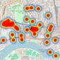 Kinleigh Folkard & Hayward - Sales - Hammersmith & Shepherds Bush listings heatmap