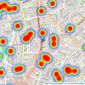 Kinleigh Folkard & Hayward - Sales - Islington listings heatmap