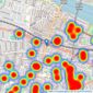 Kinleigh Folkard & Hayward - Sales - Putney listings heatmap