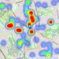 Kinleigh Folkard & Hayward - Sales - Southgate listings heatmap