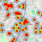 Kinleigh Folkard & Hayward - Sales - Sydenham listings heatmap