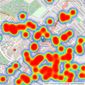 Kinleigh Folkard & Hayward - Sales - Tooting listings heatmap