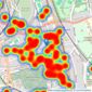 Kinleigh Folkard & Hayward - Sales - West Dulwich listings heatmap