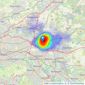 Kirkland Estate Agents - Coatbridge listings heatmap