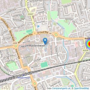 Kirkwood Personal Estate Agents - Maidenhead listings heatmap