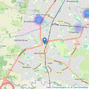 Kirn Estates - Altrincham listings heatmap