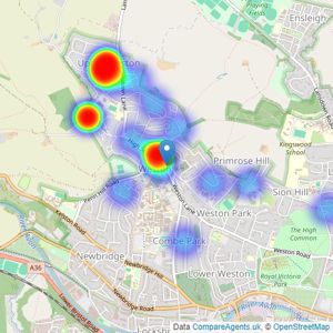 Kit Johnson Residential - Bath listings heatmap