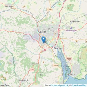 Kivells - Exeter listings heatmap