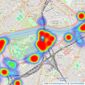 Knight Frank - Battersea listings heatmap