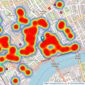 Knight Frank - Chelsea listings heatmap